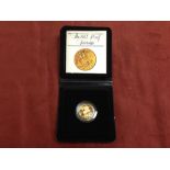 GB COINS: 1982 PROOF SOVEREIGN IN CASE