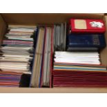 GB: BOX WITH CHANNEL ISLANDS AND IOM FDC, PRESENTATION PACKS, YEAR BOOKS ETC.