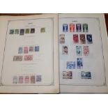 MOROCCO: 1891-1980 COLLECTION ON LEAVES, FRENCH PO, ISSUES FROM 1917, KINGDOM, AIRS,