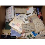 GB: BOX WITH COLLECTOR'S SURPLUS, COVERS, LOOSE IN PACKETS, TINS ETC.