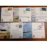 GB: SMALL BOX RAF COVERS, 1979-86, NEARLY ALL SIGNED INCLUDING ARTHUR HARRIS, CHESHIRE,