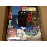 SMALL BOX WITH ISLE OF MAN 2000 AND 2001 50p CHRISTMAS CARDS, COUPLE COIN COVERS ETC.