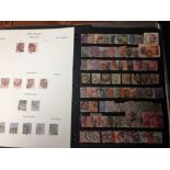GB: QV SURFACE PRINTED USED IN ALBUM AND FOLDER, VALUES TO 5/- WITH SOME DUPLICATION,