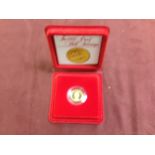 GB COINS: 1980 PROOF HALF SOVEREIGN IN CASE