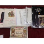 SMALL BOXED MIXED EPHEMERA, MILITARY, ROYALTY,