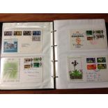GB: BOX WITH FDC AND OTHER COVERS IN SEVEN ALBUMS,
