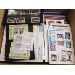 BOX WITH MAINLY QE2 MINT IN STOCKBOOKS, ALBUMS AND LOOSE, ROYALTY THEMATICS ETC.