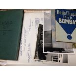 BOX OF MIXED MILITARY INTEREST EPHEMERA, PHOTOS ETC.