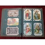 OLD ALBUM MIXED POSTCARDS, CHRISTMAS, CHILDREN, UK VIEWS, FAITH, HOPE AND CHARITY, ACTRESSES,