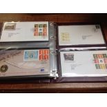 GB: BOX WITH FDC IN SEVEN ALBUMS,