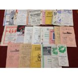 SMALL COLLECTION FOOTBALL PROGRAMMES, 1947-53, SEVERAL INCLUDING NORWICH CITY, KINGS LYNN,