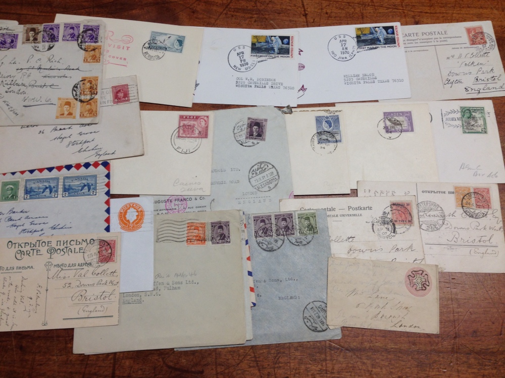 BOX WITH GB FDC IN TWO ALBUMS AND LOOSE, COVERS WITH EGYPT, GB USED IN STOCKBOOK ETC. - Image 2 of 2