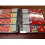 GB: ALBUM OF BARCODE BOOKLETS, NVI, DOUBLE HEADS,
