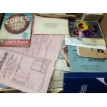 BOX OF MIXED EPHEMERA (APPROX 250 ITEMS)