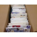 GB: BOX OF FDC AND OTHER COVERS,