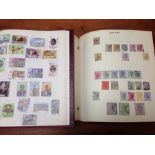 BOX A-J COLLECTION IN SEVEN PEG ALBUMS, AUSTRALIA AND STATES, BAHAMAS, BARBADOS, BRUNEI, CANADA,