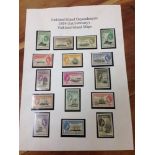 FALKLAND ISLANDS DEPS, SOUTH GEORGIA ETC: 1944-2000 COLLECTION IN A BINDER, KG6 MAP SETS,