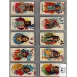 BAT: INDIAN CHIEFS PART SET 46/50, SEVERAL WITH MAJOR FAULTS,