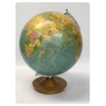 GOOD QUALITY TERRESTRIAL GLOBE ON A STAND BY 'RATH' OF LEIPZIG GERMANY,