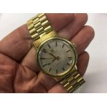 'ZENITH' GENTS GOLD-PLATED WRISTWATCH, AUTOMATIC QUALITY 17 JEWEL MOVEMENT,