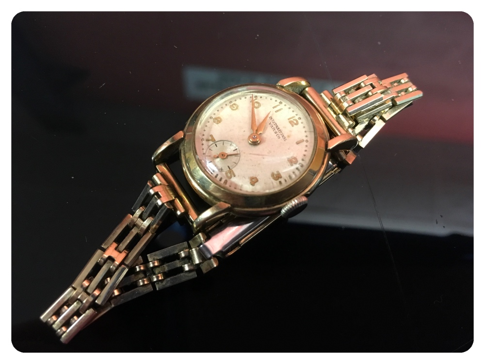 LADIES VINTAGE IWC WRIST WATCH, THE CASE MARKED 375, - Image 2 of 3