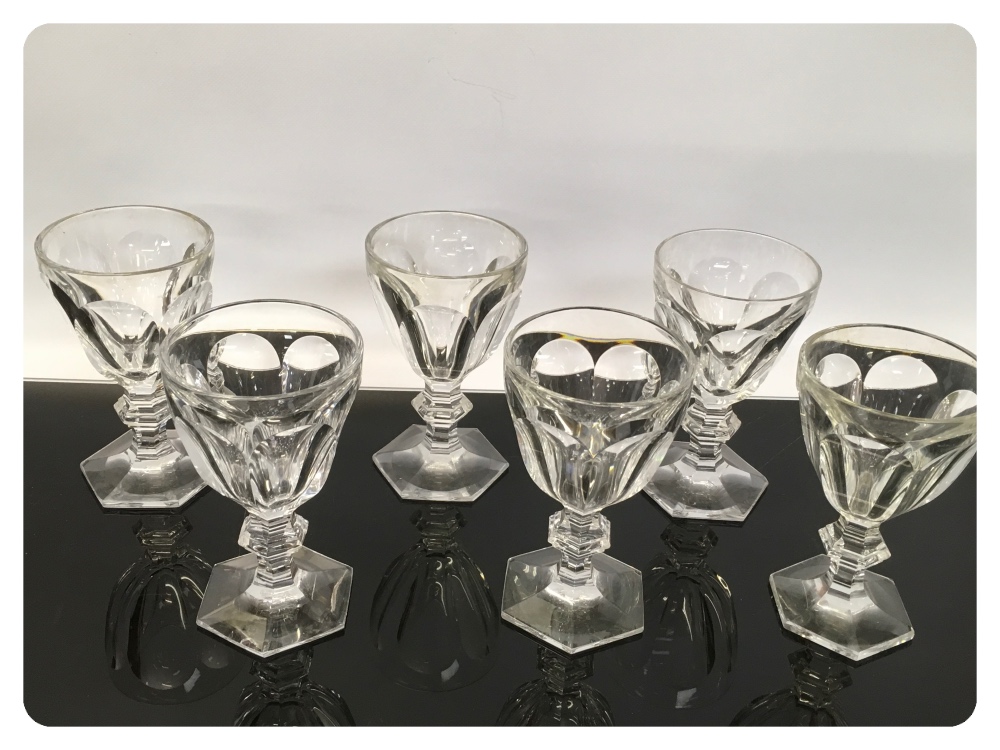 A SET OF SIX BACCARAT GOBLETS - Image 2 of 3