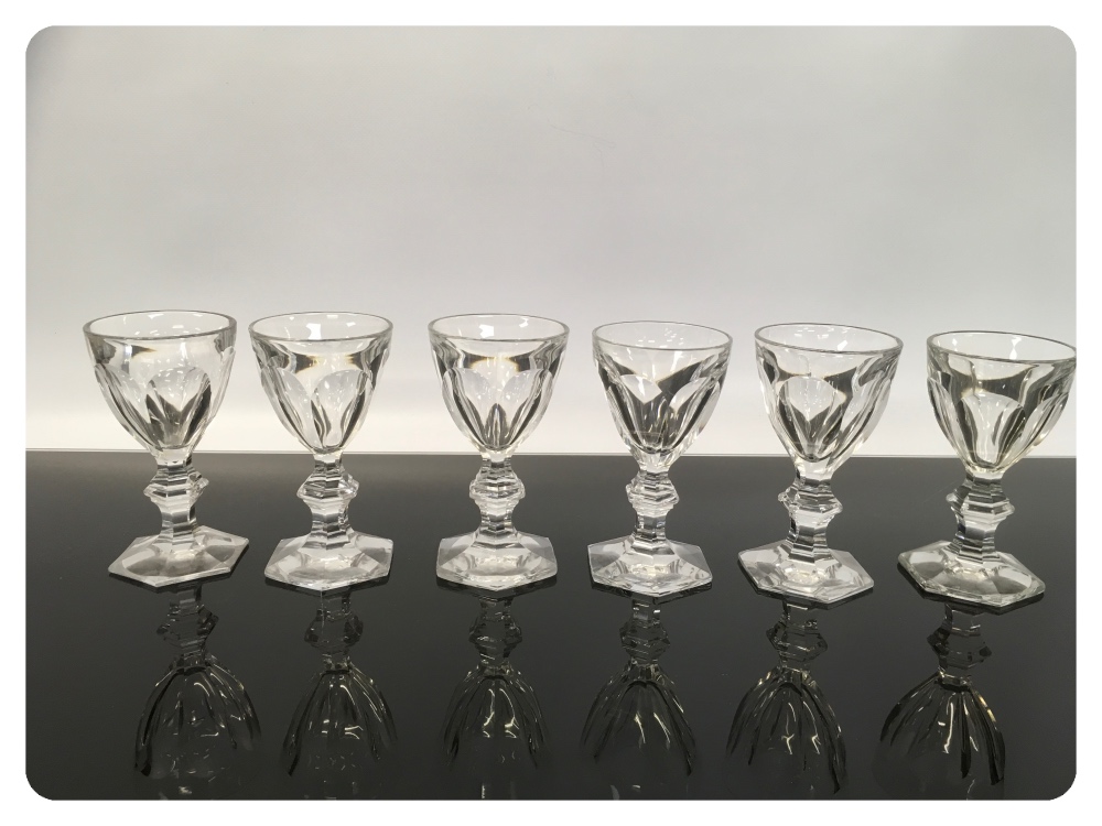A SET OF SIX BACCARAT SHERRY GLASSES - Image 2 of 3