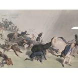 LITHOGRAPH 1831: LEAP FROG DOWN CONSTITUTION HILL FROM THE HB SERIES BEARING SIGNATURE JOHN DOYLE