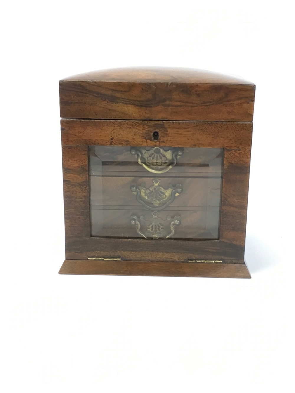 VICTORIAN ROSEWOOD JEWELLERY CASKET. - Image 2 of 4