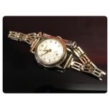 LADIES VINTAGE IWC WRIST WATCH, THE CASE MARKED 375,