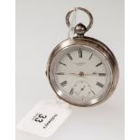 J.G. Graves, a silver cased key wind open face pocket watch