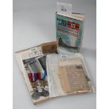 A Second War Scharnhorst related group of medals and memorial scroll to Able Seaman H.J. Beck, Royal