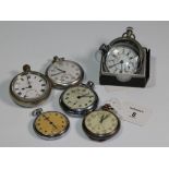 A collection of early/mid 20th century Ingersoll and other postman's fob watches, together with four