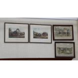 Two pairs of sporting prints, including Professor Muddle