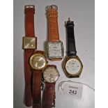 A collection of gentleman's traditional and vintage watches, to include Marvin, Cauny and others