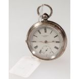 J.G. Graves, a silver cased key wind open face pocket watch