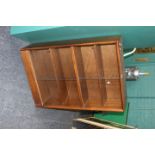 A Minty-style mahogany bookcase, with two pairs of glass sliding doors