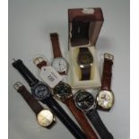 A collection of seven gentleman's wrist watches, to include Casio, Avia, Accurist, Pulse and others