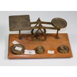 A set of postal scales