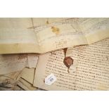 A collection of 16th/17th/18th/19th century indentures, on vellum and paper