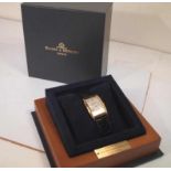 Rolls-Royce 'Springfield' Baume & Mercier gold gents wrist watch, complete with presentation box and