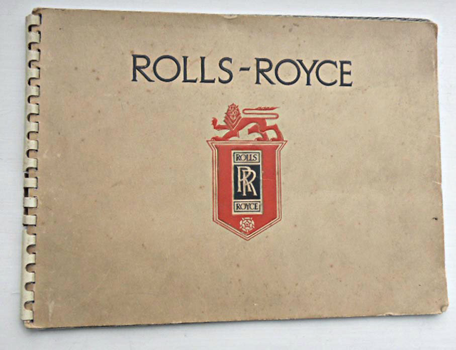 Rolls-Royce Derby booklet 1937 car production etc, embossed card covers, ring bound, 26 pages, 8.