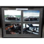 Photographs of the Rolls-Royce Phantom Royale, unusual large framed set of four colour full plate