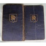 Rolls-Royce Silver Ghost Handbook, instructions for the 40-50, an original book, January 1913,