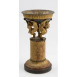 A 19th century Empire ormolu and patinated bronze incense burner, the dished top supported by