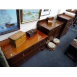 Three items of 1920s mahogany bedroom chest furniture and an odd table