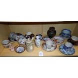 A small collection of 18th/19th century Chinese and Japanese porcelain, including coffee cups and
