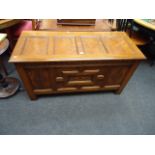 Waring and Gillow, a good reproduction 18th century style oak coffer