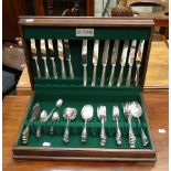 A Butler's part canteen of silver plate flatware and cutlery