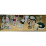 A Lladro group of polar bears, three other pieces of Lladro and various other ceramics including